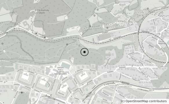 Map showing the location of LuvoxyHair and Beauty, U Trezorky 921/2, Prague 5 Jinonice